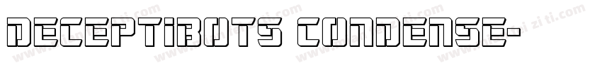 Deceptibots Condense字体转换
